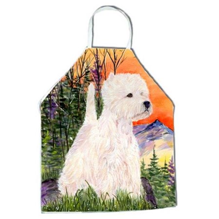 CAROLINES TREASURES Carolines Treasures SS1013APRON Westie Apron - 27 H x 31 W in. SS1013APRON